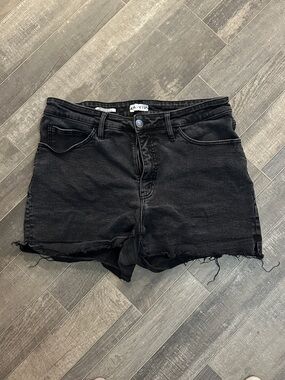Ava & Viv Black High-Rise Cutoff Denim Shorts